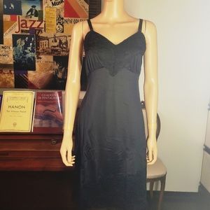 Vintage Black Nightgown M/L